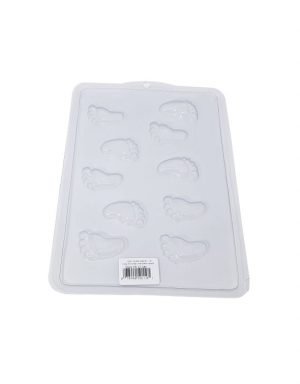 Forma de Plástico - Modes com desenho de pézinho para biscuit