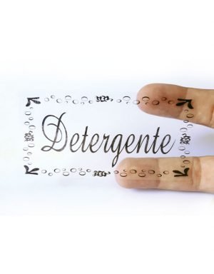 Etiqueta colante transparente - Detergente