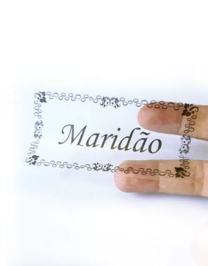 Etiqueta colante transparente - Maridão