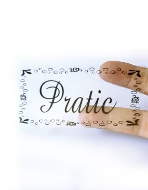 Etiqueta colante transparente - Pratic