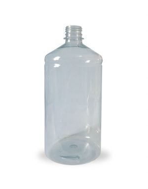 Frasco pet 1000ml Cristal com detalhe no top