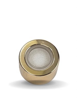Tampa Metal Luxo Com Furo Rosca 28-410 - Dourado Silver